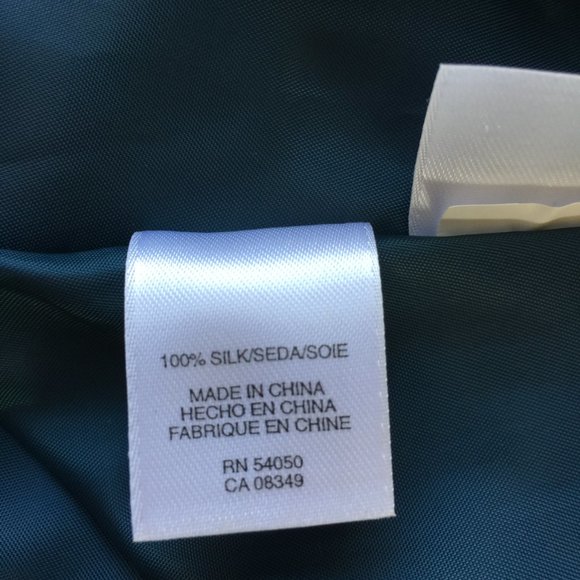 Nine West Pink and Teal Ombre Silk Skirt Size 12 - Picture 7 of 7